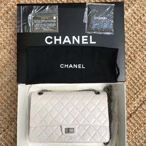 Chanel Anniversary Reissue 226 white